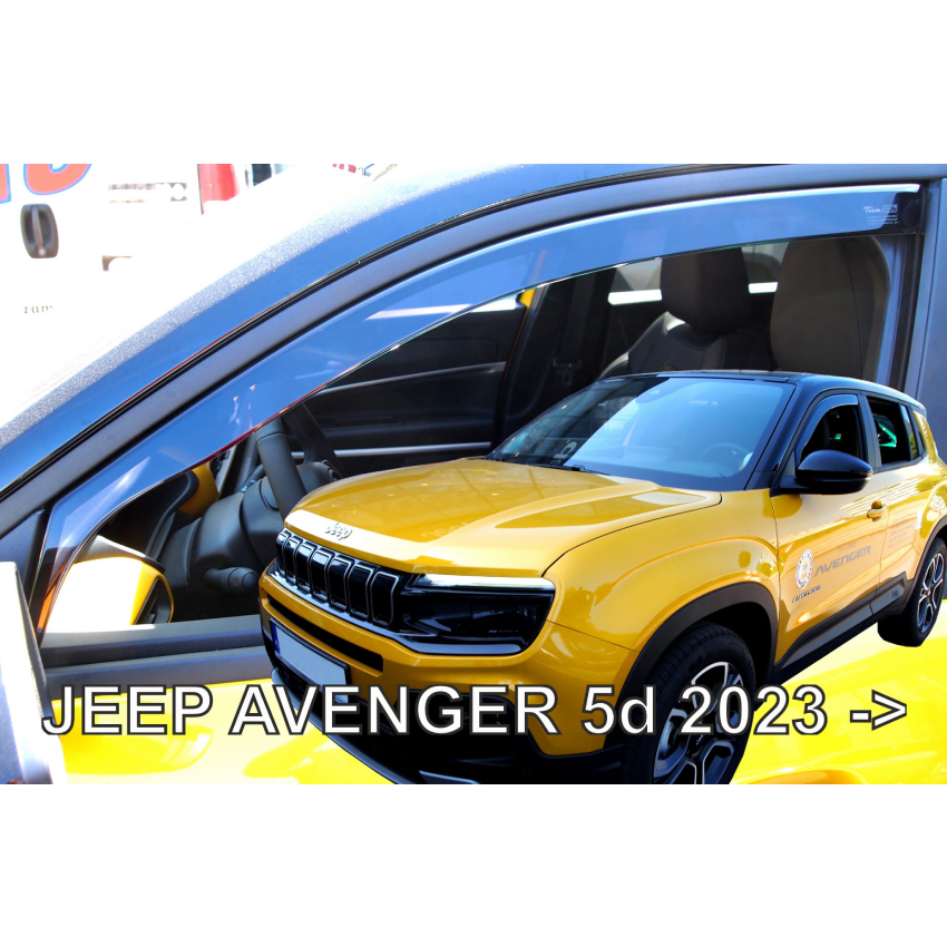 Εικόνα 1 από 5 — ΑΝΕΜΟΘΡΑΥΣΤΕΣ ΓΙΑ JEEP AVENGER 5D 2023+ ΖΕΥΓΑΡΙ ΑΠΟ ΕΥΚΑΜΠΤΟ ΦΙΜΕ ΠΛΑΣΤΙΚΟ HEKO – 2 ΤΕΜ.