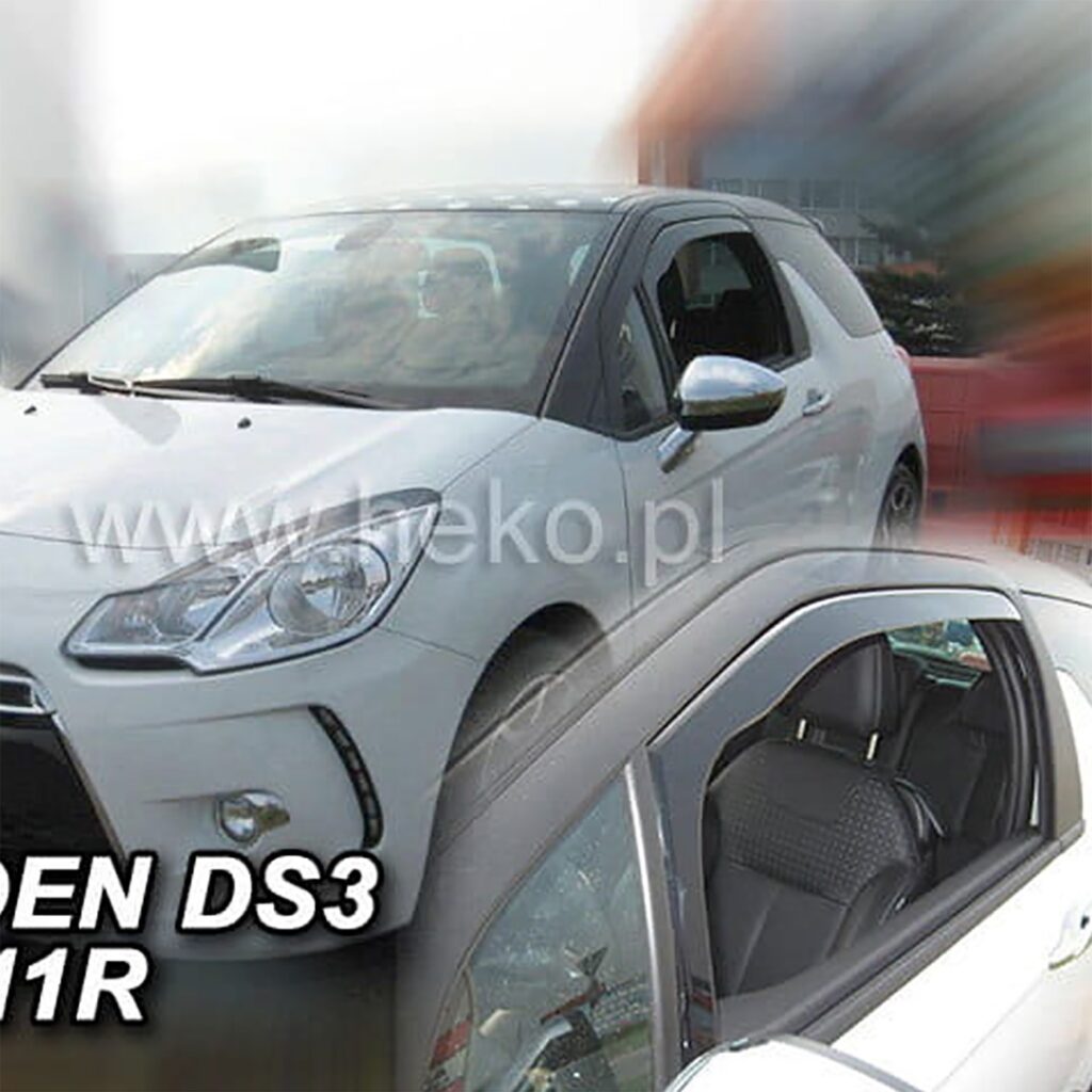 Εικόνα 1 από 5 — ΑΝΕΜΟΘΡΑΥΣΤΕΣ ΓΙΑ CITROEN DS3 3D 2010-2019 ΖΕΥΓΑΡΙ ΑΠΟ ΕΥΚΑΜΠΤΟ ΦΙΜΕ ΠΛΑΣΤΙΚΟ HEKO – 2 ΤΕΜ.