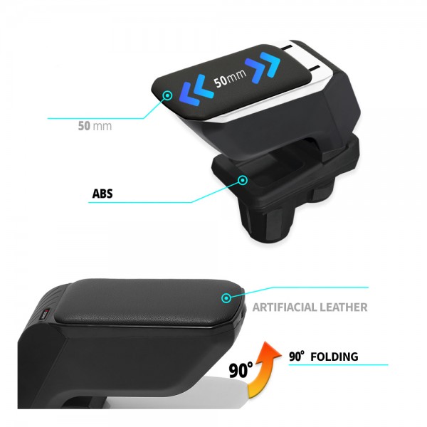 Εικόνα 3 από 3 — ΤΕΜΠΕΛΗΣ ΜΕ ΑΝΤΑΠΤΟΡΑ ΤΟΠΟΘΕΤΗΣΗΣ ΜΑΥΡΟΣ ΓΙΑ FORD COURIER 2014+ S-Dizayn – 1 Τεμ.