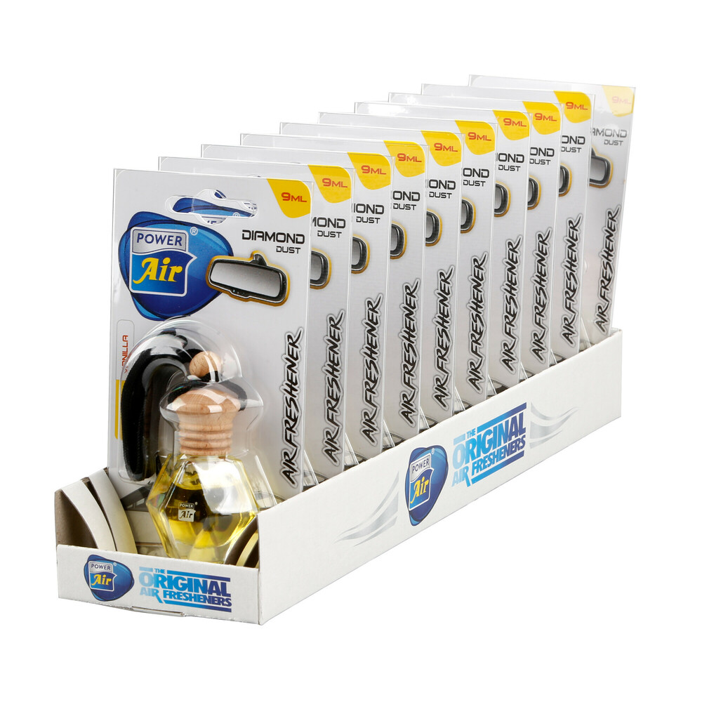 Εικόνα 3 από 3 — ΑΡΩΜΑΤΙΚΟ ΑΥΤΟΚΙΝΗΤΟΥ DIAMOND DUST ΚΡΕΜΑΣΤΟ ΜΕ ΑΡΩΜΑ VANILLA  ΣΕ ΣΧΗΜΑ ΔΙΑΜΑΝΤΙΟΥ LAMPA – 1 ΤΕΜ.