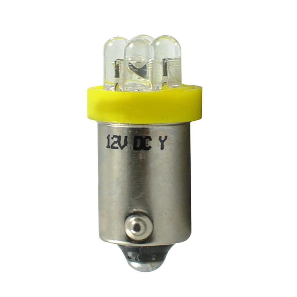Εικόνα 1 από 1 — T4W 12V 0,96W BA9s (ΜΙΝΙΟΝ) LED 4xLED 3mm ΚΙΤΡΙΝΟ 1ΤΕΜ. M-TECH