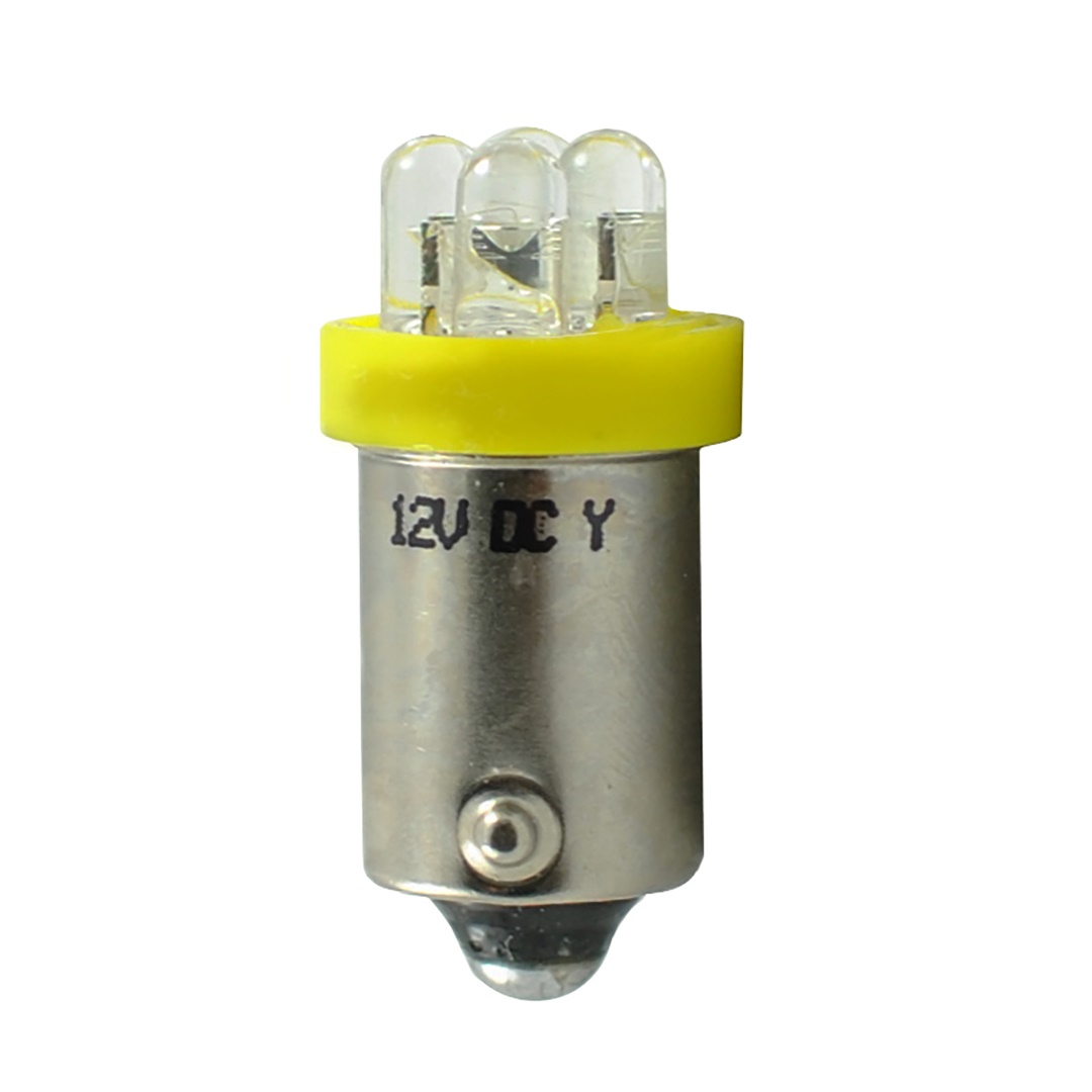 Εικόνα 1 από 1 — T4W 12V 0,96W BA9s (ΜΙΝΙΟΝ) LED 4xLED 3mm ΚΙΤΡΙΝΟ 1ΤΕΜ. M-TECH