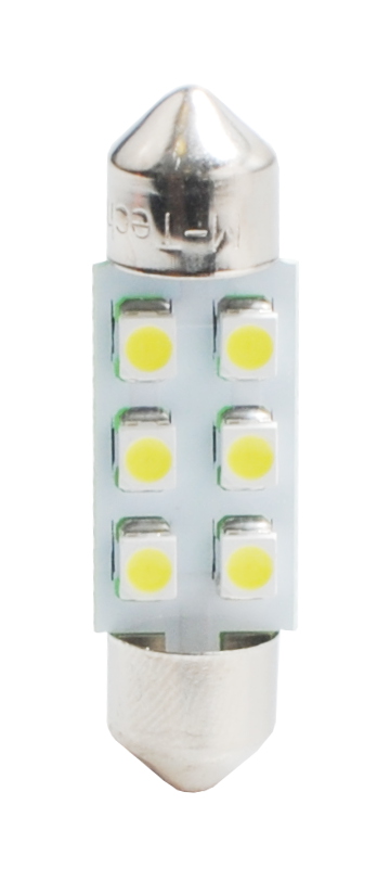 Εικόνα 1 από 1 — ΛΑΜΠΑΚΙΑ ΠΛΑΦΟΝΙΕΡΑΣ C5W/C10W 12V 0,48W SV8,5 36mm LED 6xSMD3528 ΚΙΤΡΙΝΟ 1ΤΕΜ.