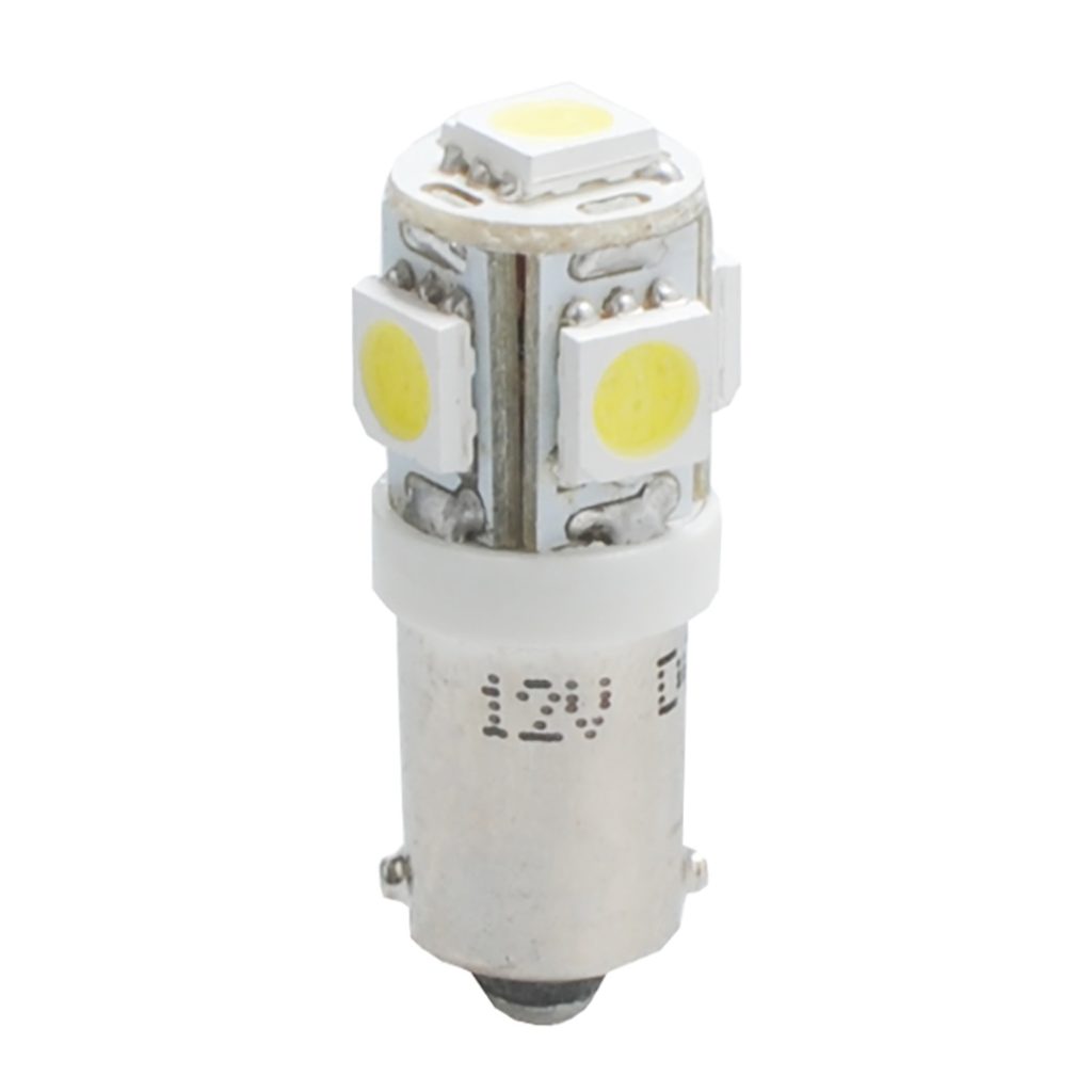 Εικόνα 1 από 1 — T4W 12V 1,2W BA9s (ΜΙΝΙΟΝ) LED 5xSMD5050 ΛΕΥΚΟ 1ΤΕΜ. M-TECH