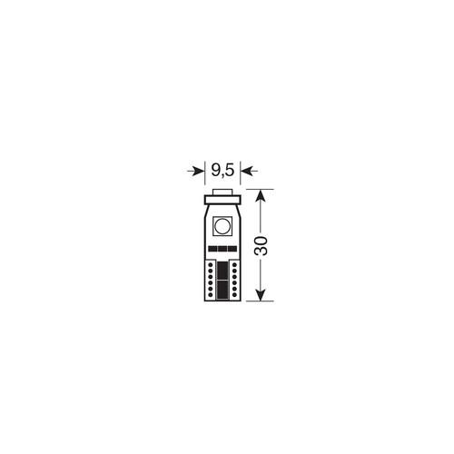 Εικόνα 4 από 4 — T10 W5W 12V W2,1×9,5d 38lm HYPER-LED9 ΛΕΥΚΟ CAN-BUS (ΤΡΙΠΛΟΕΣΤΙΑΚΟ-FIAT+ALFA ROMEO+LANCIA)2ΤΕΜ.