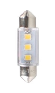 ΛΑΜΠΑΚΙΑ ΠΛΑΦΟΝΙΕΡΑΣ C5W/C10W 12V 0,24W SV8,5 36mm LED 3xSMD3528 ΛΕΥΚΟ 1ΤΕΜ.