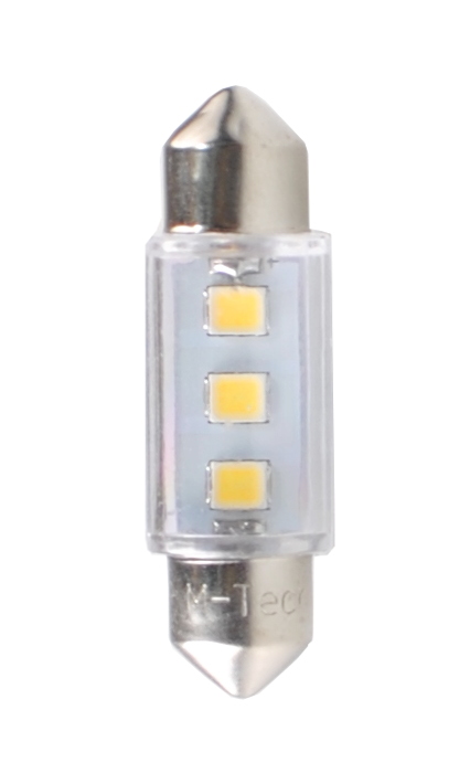 Εικόνα 1 από 1 — ΛΑΜΠΑΚΙΑ ΠΛΑΦΟΝΙΕΡΑΣ C5W/C10W 12V 0,24W SV8,5 36mm LED 3xSMD3528 ΛΕΥΚΟ 1ΤΕΜ.