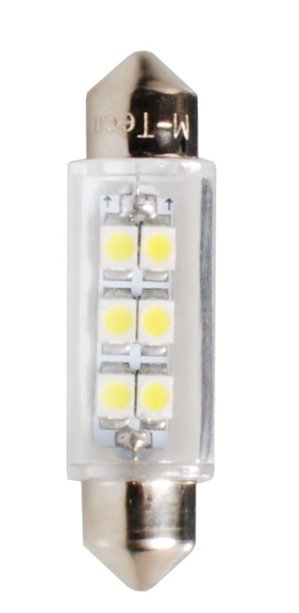 Εικόνα 1 από 1 — ΛΑΜΠΑΚΙΑ ΠΛΑΦΟΝΙΕΡΑΣ C5W/C10W 12V 0,48W SV8,5 41mm LED 6xSMD3528 PREMIUM ΛΕΥΚΟ 1ΤΕΜ.