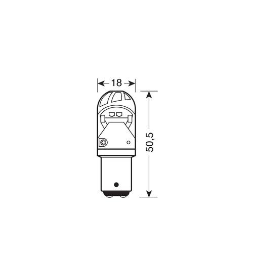 Εικόνα 4 από 4 — P21/5W 10-28V BAY15d MEGA-LED 300LM ΔΙΑΘΛΑΣΗΣ ΛΕΥΚΟ (ΔΙΠΟΛΙΚΟ) BLISTER 1ΤΕΜ.