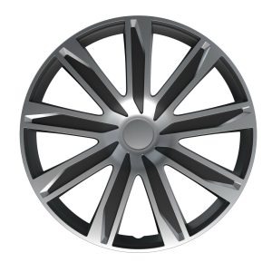 Lampa - Σετ Τάσια Αυτοκινήτου 14’’ Raze Silver/Black από υλικό ABS σε Ασημί με Μαύρο Χρώμα - 4 TEM (L3149.1)