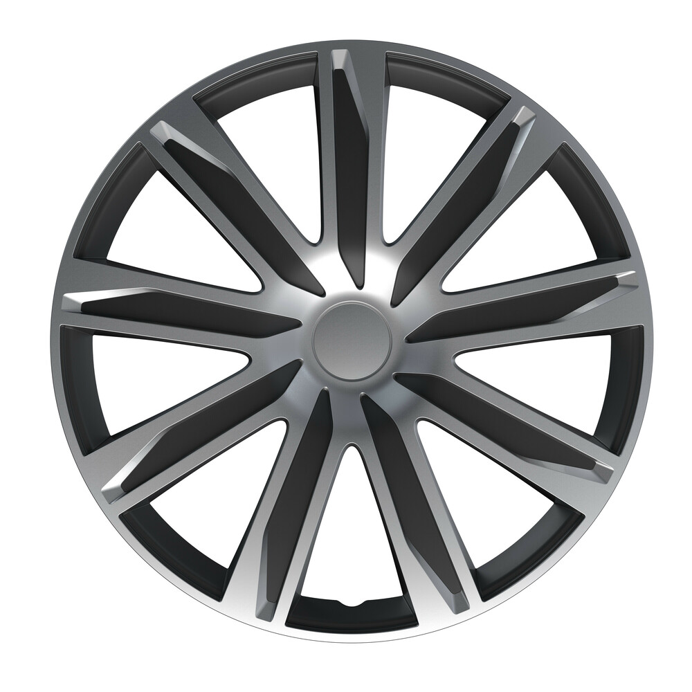 Εικόνα 1 από 3 — Lampa – Σετ Τάσια Αυτοκινήτου 14’’ Raze Silver/Black από υλικό ABS σε Ασημί με Μαύρο Χρώμα – 4 TEM (L3149.1)