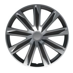 Lampa - Σετ Τάσια Αυτοκινήτου 15’’ Raze Silver/Black από υλικό ABS σε Ασημί με Μαύρο Χρώμα - 4 TEM (L3149.2)