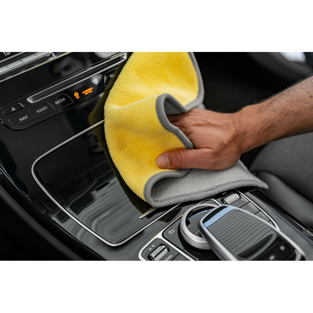 Εικόνα 5 από 6 — Lampa – Πανάκι καθαρισμού Microfibre (Μικροΐνες) Διπλής Όψης Premium (30×30 cm) – Γκρι / Κίτρινο – 1  τεμ. (L3717.9)