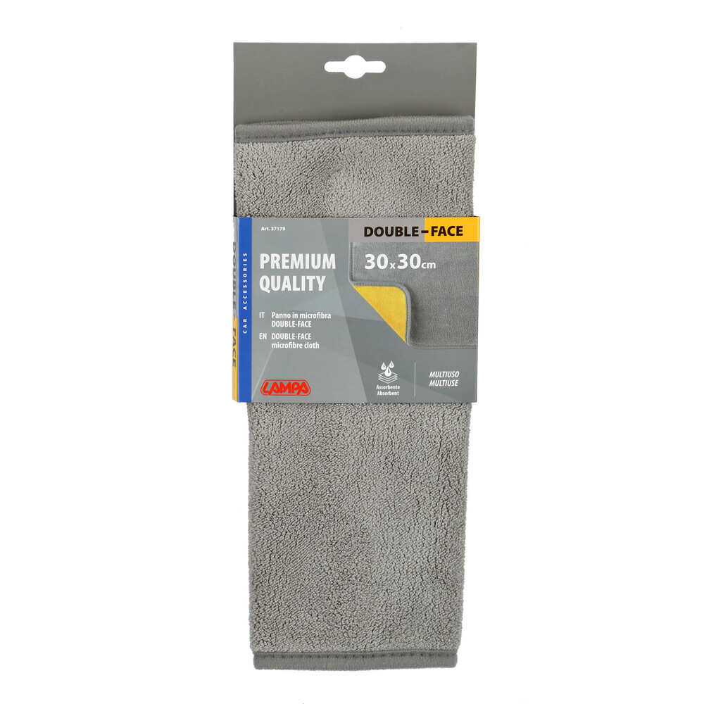 Εικόνα 6 από 6 — Lampa – Πανάκι καθαρισμού Microfibre (Μικροΐνες) Διπλής Όψης Premium (30×30 cm) – Γκρι / Κίτρινο – 1  τεμ. (L3717.9)
