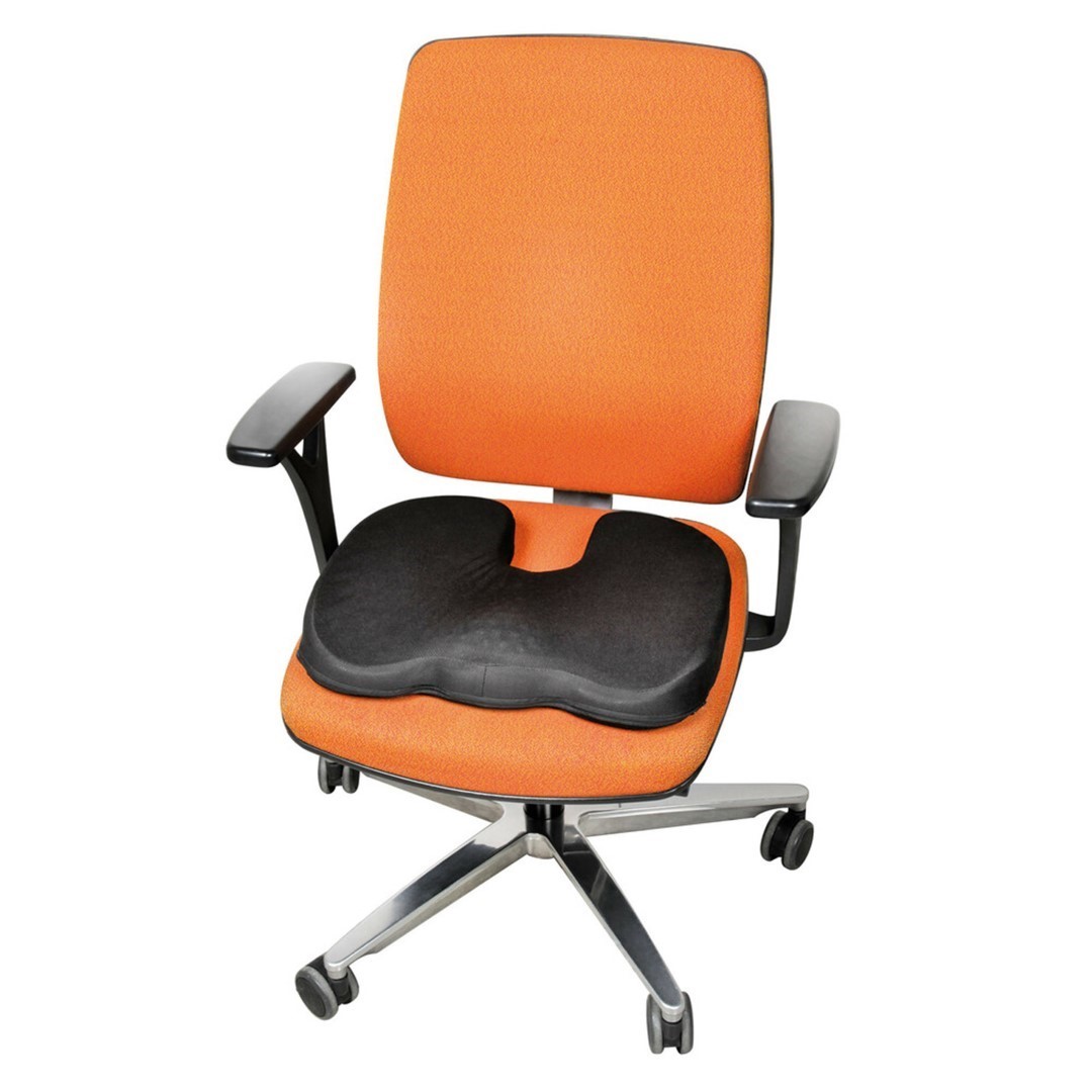 Εικόνα 5 από 6 — ΜΑΞΙΛΑΡΙ ΚΑΘΙΣΜΑΤΟΣ ERGO SEAT CONTOUR ΜΕ GEL ΚΑΙ ΑΦΡΟ MEMORY FOAM  (ΜΑΥΡΟ) – 1 ΤΕΜ.
