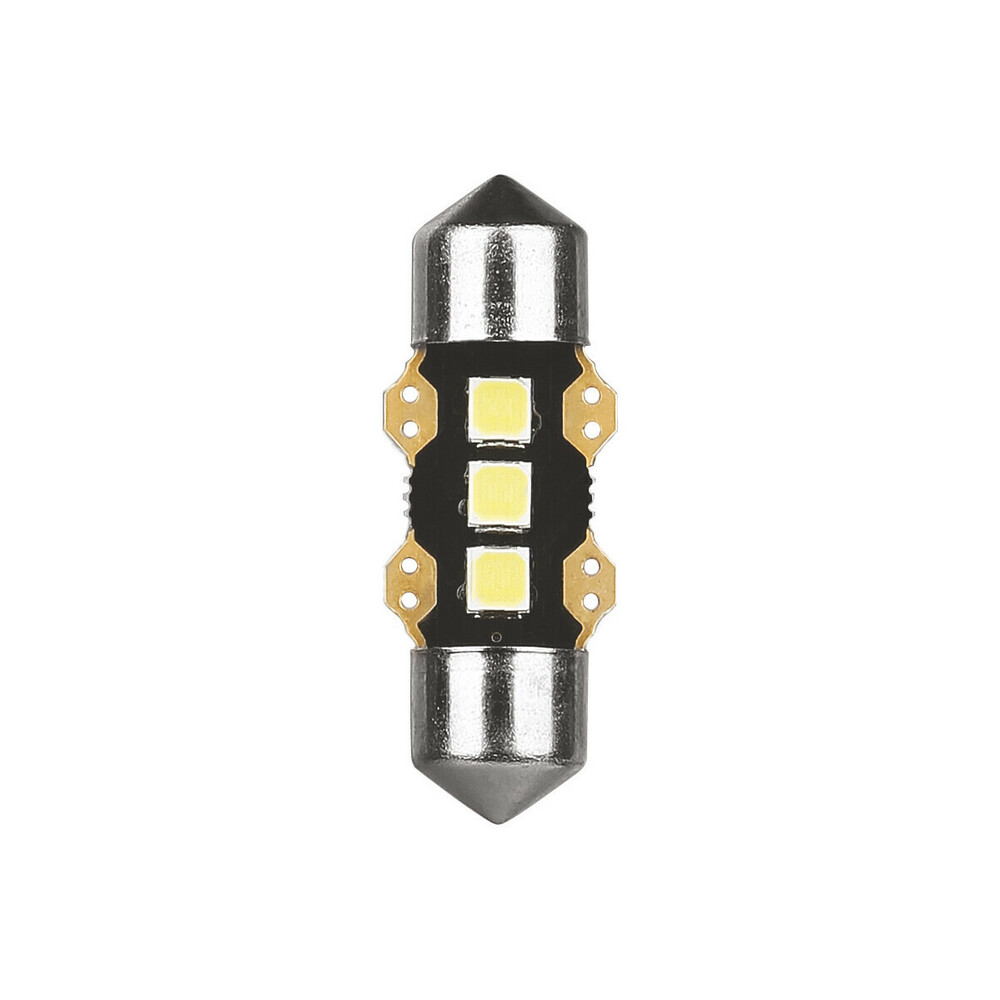 Εικόνα 1 από 3 — ΛΑΜΠΑΚΙΑ ΠΛΑΦΟΝΙΕΡΑΣ 12V 11x31mm 110/90lm 6.500K ΔΙΠΛΗΣ ΠΟΛΙΚΟΤΗΤΑΣ LED ULTRA-LUMEN SERIES 1ΤΕΜ.