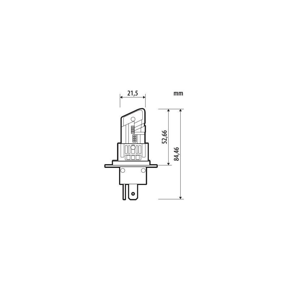 Εικόνα 2 από 3 — H4 24V P43t 1500/1900lm+1100/1500lm 6.500k HALO LED QUICK-FIT ALIEN-X SERIES PLUG & PLAY 1ΤΕΜ