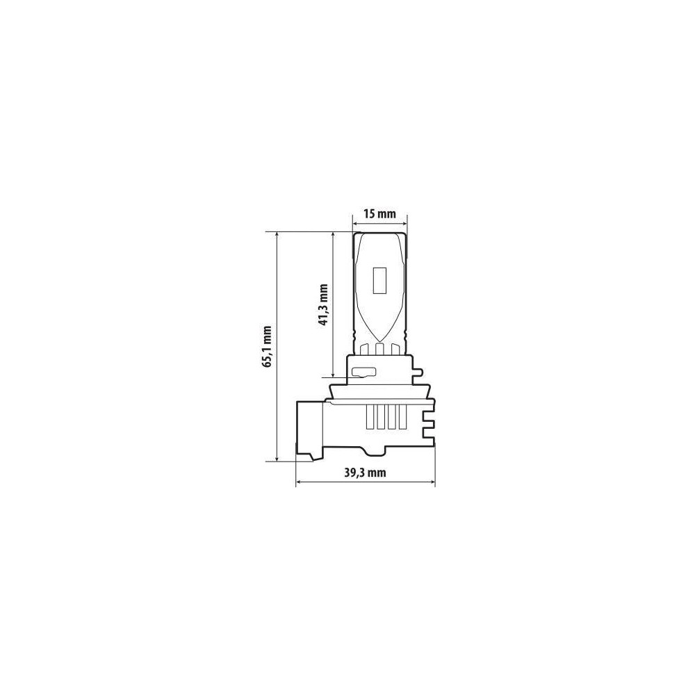 Εικόνα 3 από 4 — ΛΑΜΠΑ LED H11 12V PGJ19-2 6.500K ΨΥΧΡΟ 3.900lm/ΘΕΡΜΟ 2.400lm 35W HALO LED QUICK FIT ALIEN SERIES LAMPA – 1 ΤΕΜ.