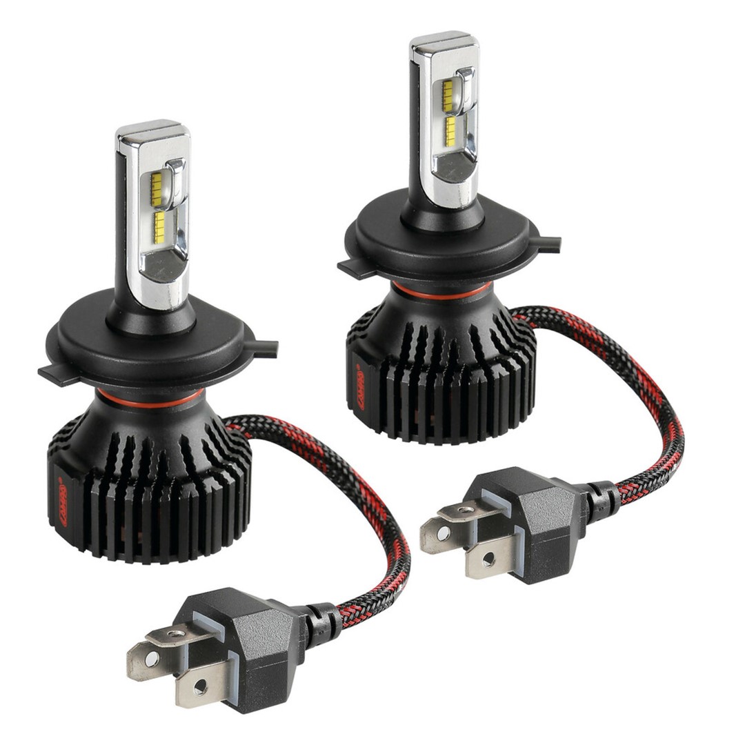 Εικόνα 1 από 6 — H4 9-32V 6.500K 8.000lm 60W P43t HALO LED SERIE 6 STANDARD 16LED ZES 2ΤΕΜ. LED KIT