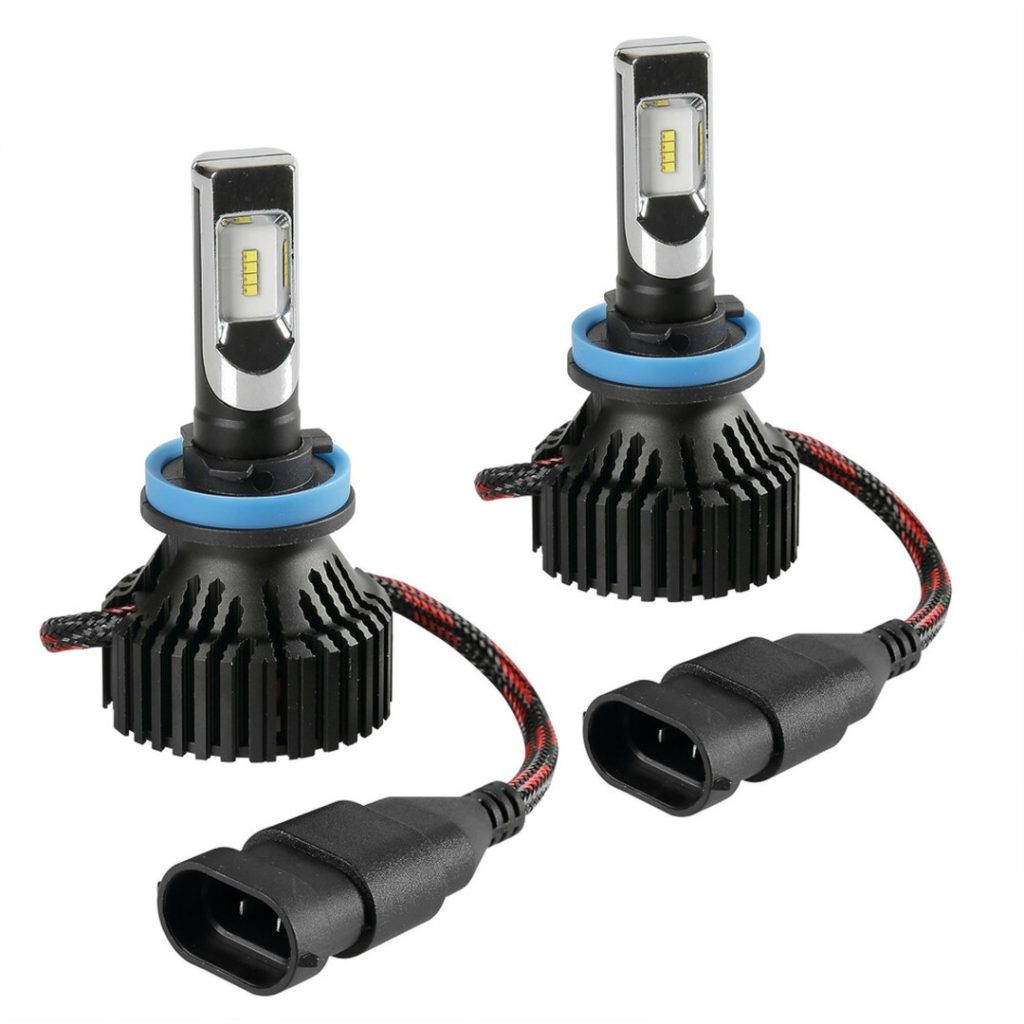 Εικόνα 1 από 3 — H8/H9/H11/H16 9-32V 6.500K 8.000lm 60W PGJ19-X HALO LED SERIE 6 STANDARD 8LED ZES 2ΤΕΜ. LED KIT