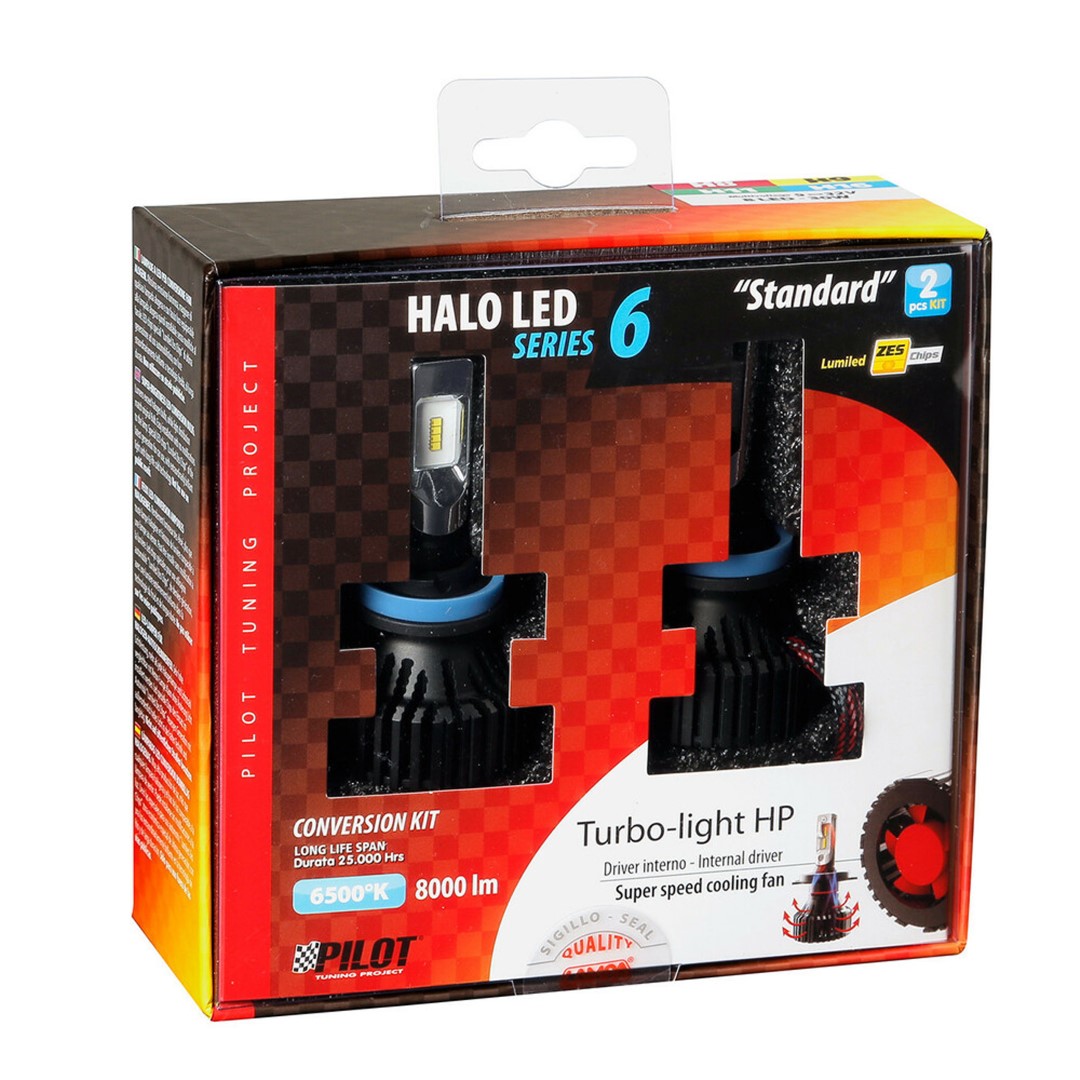 Εικόνα 3 από 3 — H8/H9/H11/H16 9-32V 6.500K 8.000lm 60W PGJ19-X HALO LED SERIE 6 STANDARD 8LED ZES 2ΤΕΜ. LED KIT