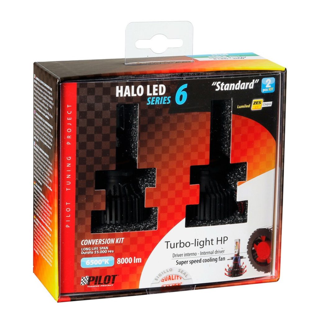 Εικόνα 3 από 3 — H10/HB3 9005 9-32V 6.500K 8.000lm 60W P20d HALO LED SERIE 6 STANDARD 6LED ZES 2ΤΕΜ. LED KIT