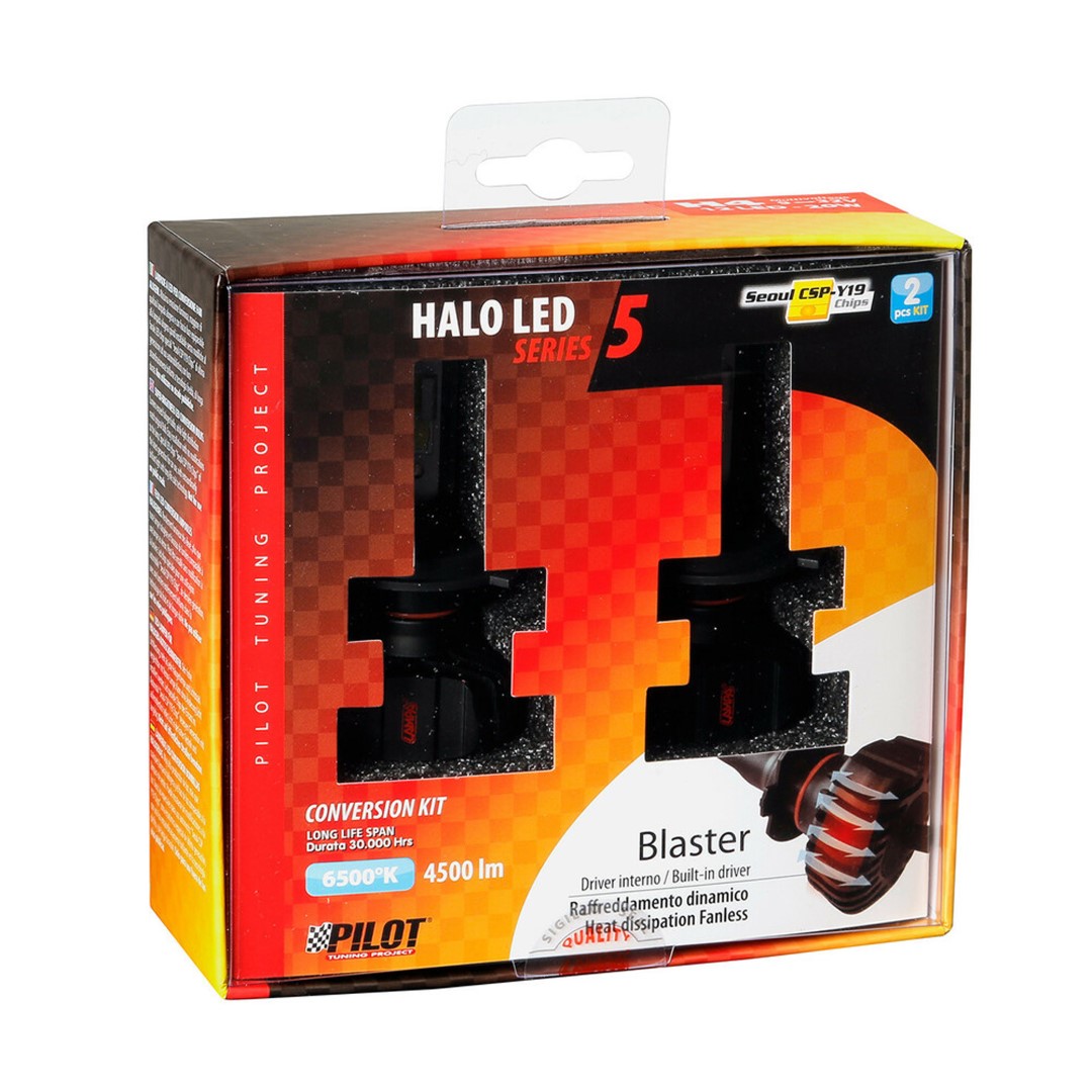 Εικόνα 5 από 5 — H4 9-32V 6.500K 4.500lm 40W P43t HALO LED SERIE 5 BLASTER 16LED SEOUL 2ΤΕΜ. LED KIT