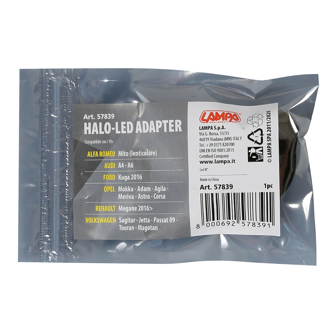 Εικόνα 3 από 3 — ΑΝΤΑΠΤΟΡΑΣ ΓΙΑ HALO LED ΓΙΑ ALFA ROMEO/ AUDI/FORD/OPEL/RENAULT/ VW 1ΤΕΜ.