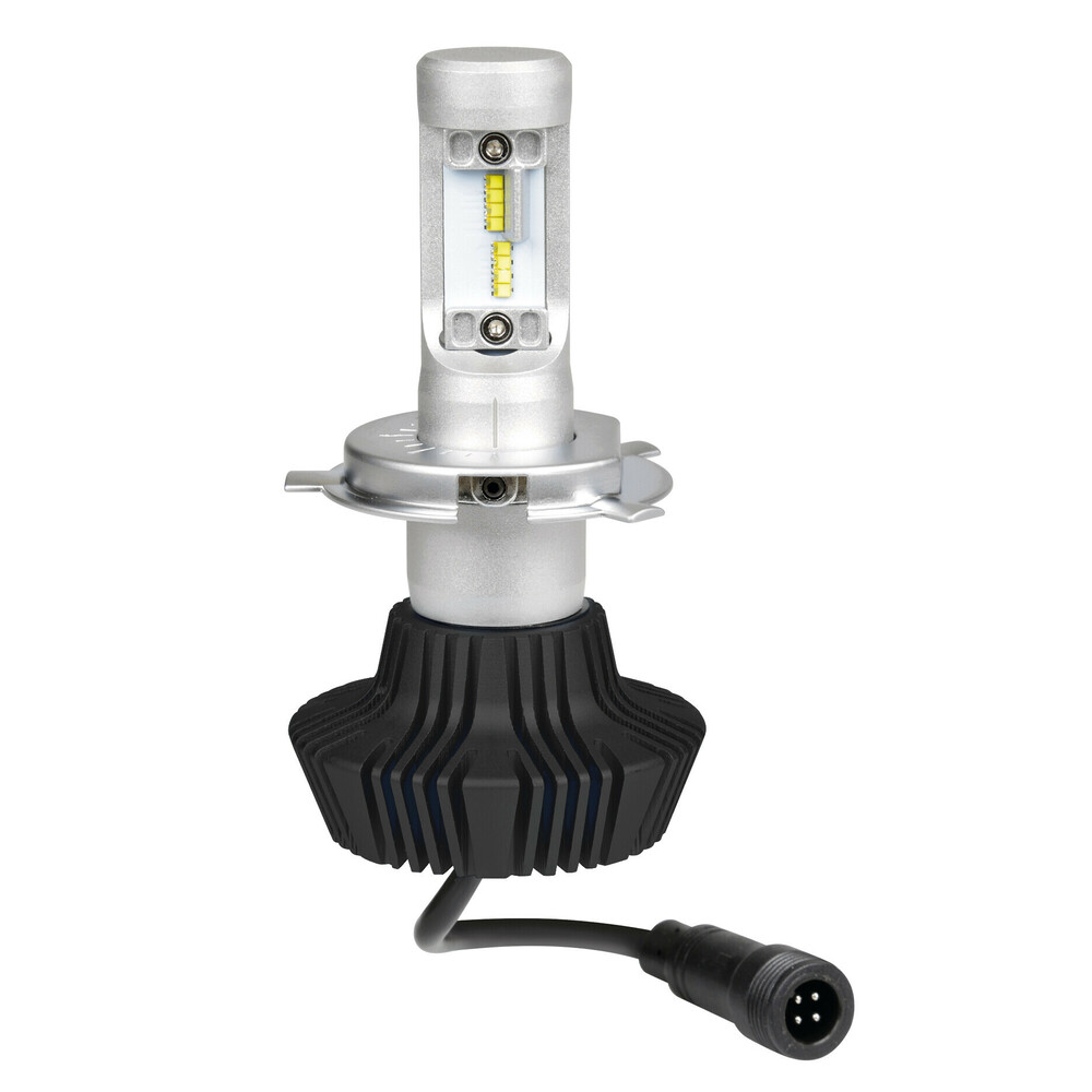 Εικόνα 2 από 11 — Lampa – Λάμπα H4 LED 12/24V 6.500K 4000lm 25W P43t Halo Led Serie 1 με 16 LED ZES Chips – 1 LED Kit (L5784.2)