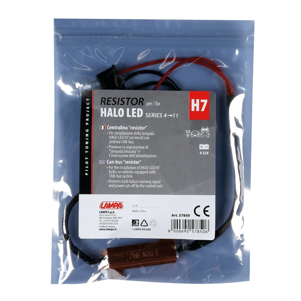 Εικόνα 2 από 2 — ΑΝΤΙΣΤΑΣΗ CAN-BUS ΓΙΑ HALO LED ΚΙΤ H7 9-32V SERIES 4-11 (ΑΝΤΙΣΤΑΣΗ- ΨΕΥΤΗΣ- CANCELLER) 1ΤΕΜ.