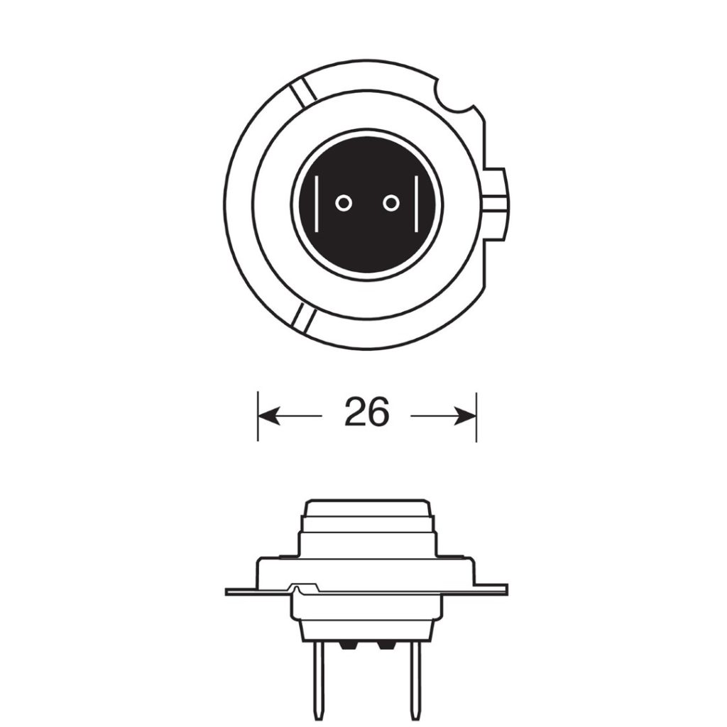 Εικόνα 3 από 4 — H18 12V 65W PY26d-1 1700 lm STANDARD LINE ΑΛΟΓΟΝΟΥ (BLISTER) – 1 ΤΕΜ.