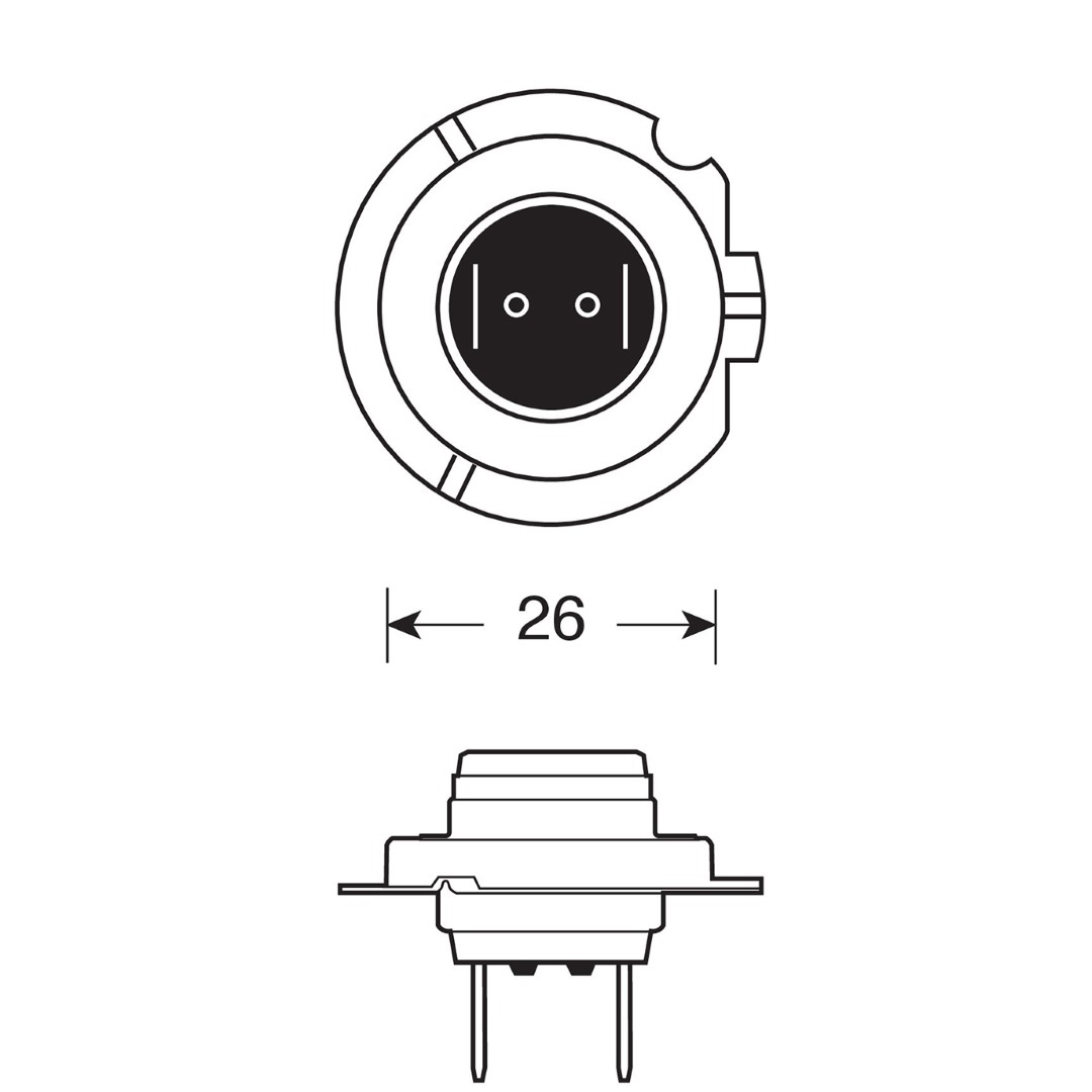 Εικόνα 3 από 4 — H18 12V 65W PY26d-1 1700lm STANDARD LINE ΑΛΟΓΟΝΟΥ (ΚΟΥΤΙ) – 1 ΤΕΜ.