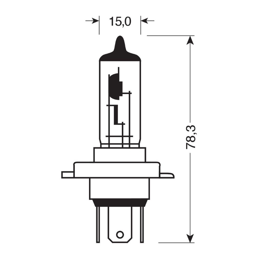 Εικόνα 2 από 4 — H19 12V 60/55W PU43t-3 1700/1200 lm STANDARD LINE ΑΛΟΓΟΝΟΥ (ΚΟΥΤΙ) – 1 ΤΕΜ.