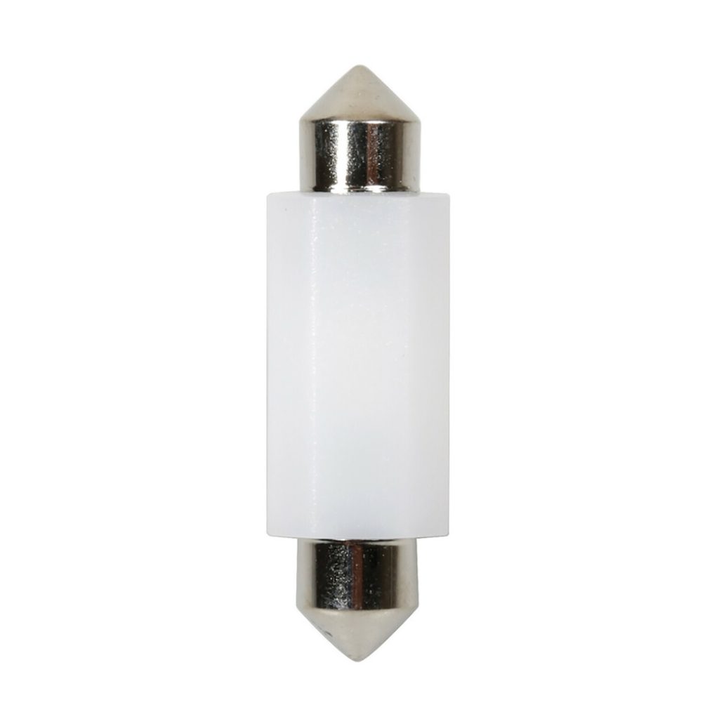 Εικόνα 1 από 3 — ΛΑΜΠΑΚΙ ΠΛΑΦΟΝΙΕΡΑΣ 9-32V SV8,5-8 12x41mm 120lm MEGA-LED CAN-BUS ΛΕΥΚΟ – 20 TEM.