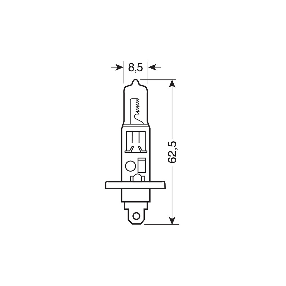 Εικόνα 3 από 4 — H1 12V 55W BLU-XE 4.500K +20% ΚΟΥΤΙ 2ΤΕΜ.