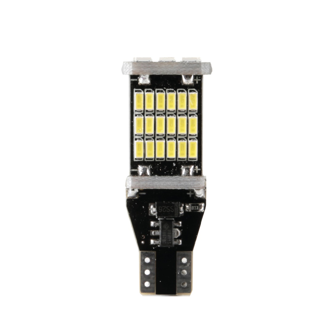 Εικόνα 2 από 3 — T15 12-18V W2,1×9,5d 6.500K 360lm 45SMD LED ΛΕΥΚΟ (ΚΑΡΦΩΤΟ-ΔΙΠΛΗΣ ΠΟΛΙΚΟΤΗΤΑΣ) 2ΤΕΜ.