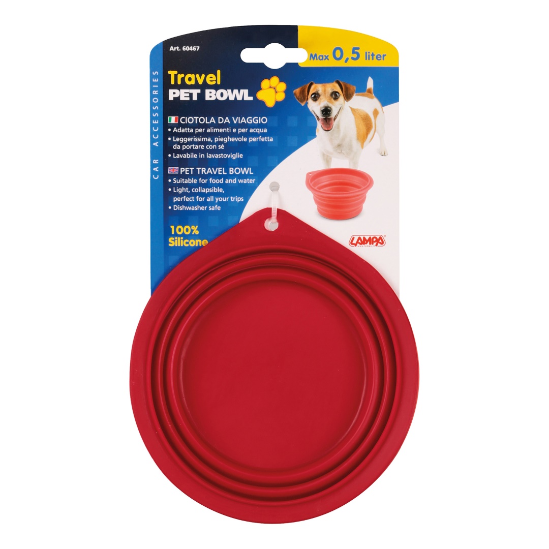Εικόνα 5 από 5 — ΤΑΪΣΤΡΑ/ΜΠΟΛ ΤΑΞΙΔΙΟΥ PET TRAVEL BOWL 500 ml ΓΙΑ ΣΚΥΛΟΥΣ/ΓΑΤΕΣ/ΚΑΤΟΙΚΙΔΙΑ ΖΩΑ (ΣΙΛΙΚΟΝΗ/ΔΙΑΦΟΡΑ ΧΡΩΜΑΤΑ)