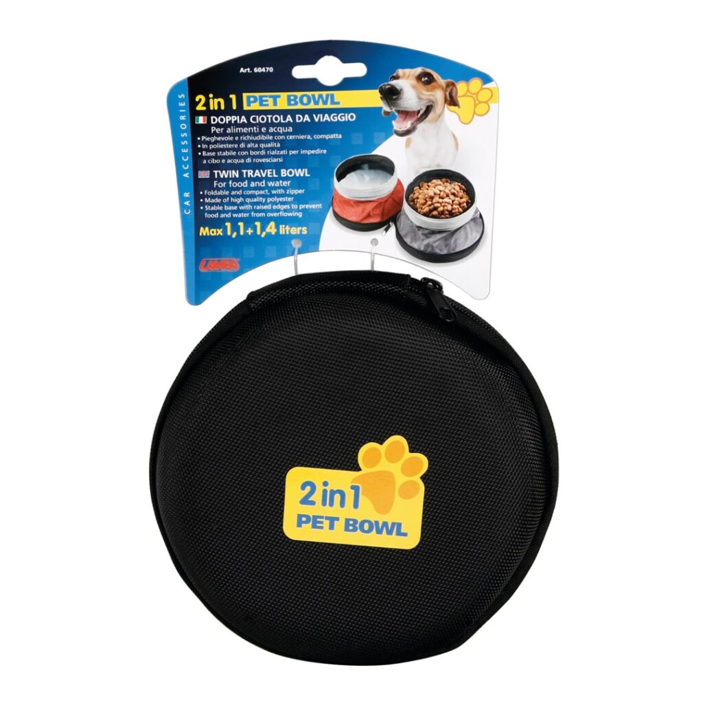 Εικόνα 4 από 4 — ΤΑΪΣΤΡΑ/ΜΠΟΛ ΤΑΞΙΔΙΟΥ PET BOWL 2 ΣΕ 1 1100+1400 ml ΓΙΑ ΣΚΥΛΟΥΣ/ΓΑΤΕΣ/ΚΑΤΟΙΚΙΔΙΑ ΖΩΑ (ΑΝΑΔΙΠΛΟΥΜΕΝΗ/ΠΟΛΥΕΣΤΕΡΑΣ)