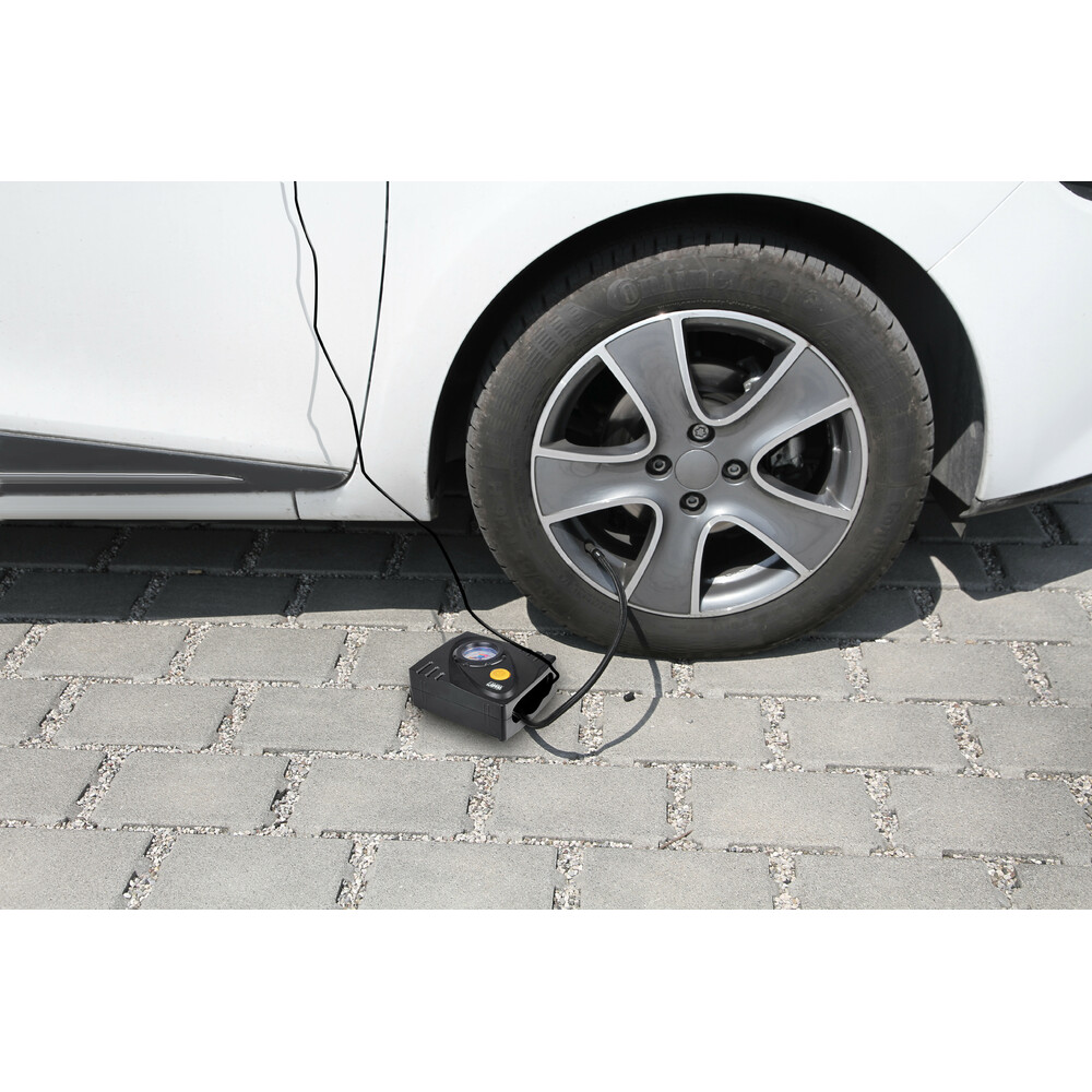 Εικόνα 12 από 15 — Κομπρεσέρ Ελαστικών 12V 450ml με υγρό επισκευής 450ml Μανόμετρο ΚΑΙ Μετρητή Πίεσης