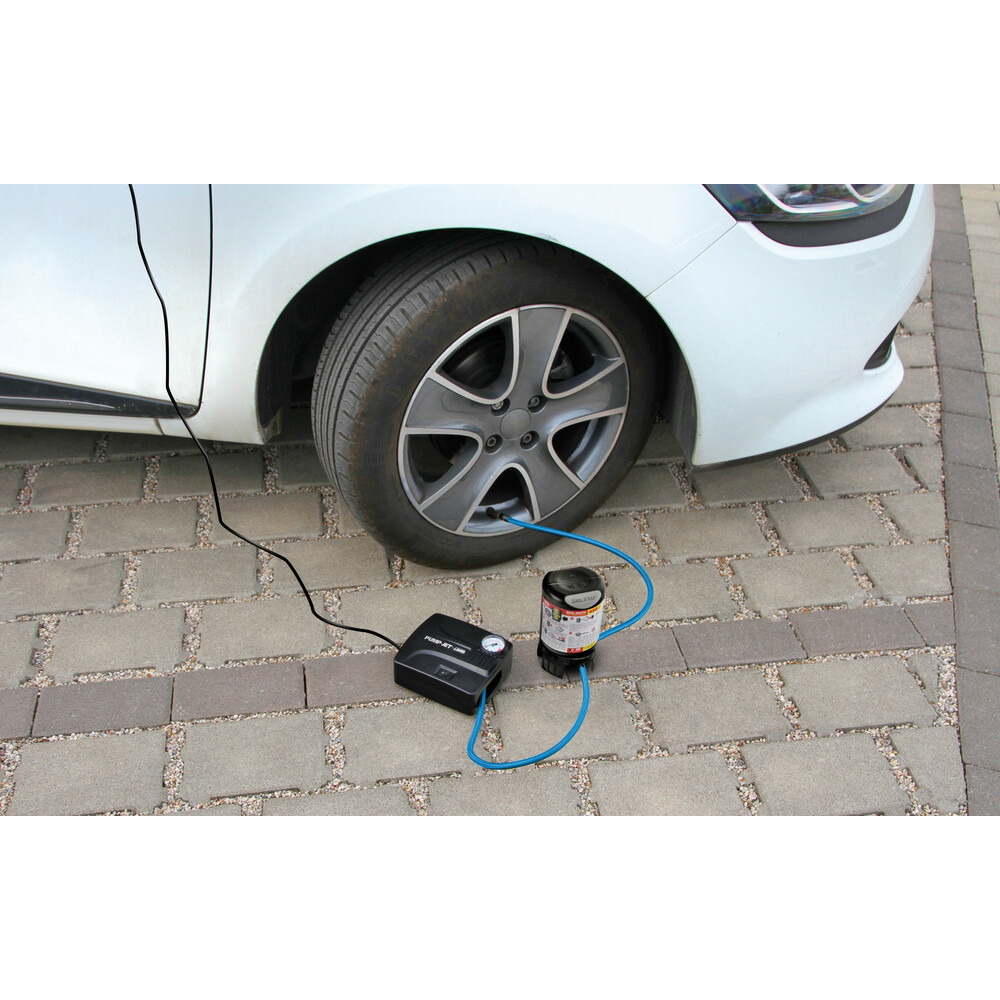 Εικόνα 11 από 14 — ΚΟΜΠΡΕΣΕΡ ΑΕΡΑ ΕΛΑΣΤΙΚΩΝ 12V 450ml ΜΕ ΥΓΡΟ ΕΠΙΣΚΕΥΗΣ 450ml ΜΑΝΟΜΕΤΡΟ ΚΑΙ ΜΕΤΡΗΤΗ ΠΙΕΣΗΣ (ΧΡΟΝΟΣ 7min)