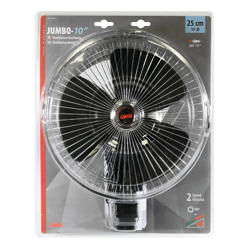 Εικόνα 5 από 5 — ΑΝΕΜΙΣΤΗΡΑΣ JUMBO 10 INCH 24V 12W Φ25cm 2 ΤΑΧΥΤΗΤΩΝ ΜΕ ΦΙΣ ΑΝΑΠΤΗΡΑ 200cm ΚΑΙ ΜΑΝΤΑΛΑΚΙ