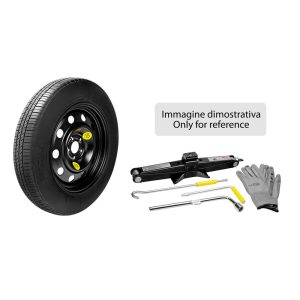 ΡΕΖΕΡΒΑ ΣΙΔΕΡΕΝΙΑ 125/70-16 ΚΑΡΕ 4x100 ΚΕΝΤΡΟ 60mm NO STOP ΚΙΤ ΜΕ ΓΡΥΛΟ / ΜΠΟΥΛΟΝΟΚΛΕΙΔΟ / ΤΣΑΝΤΑ - 1 τεμ.