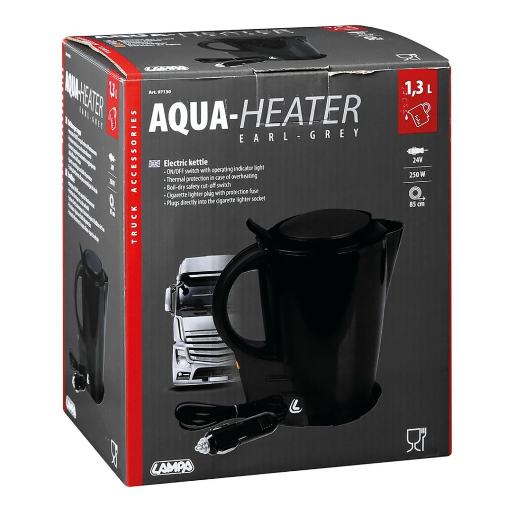 Εικόνα 3 από 3 — ΒΡΑΣΤΗΡΑΣ ΝΕΡΟΥ 24V /250W /85CM ΚΑΛΩΔΙΟ/ 1,3LT EARL-GREY  ΜΑΥΡΟ ΧΡΩΜΑ
