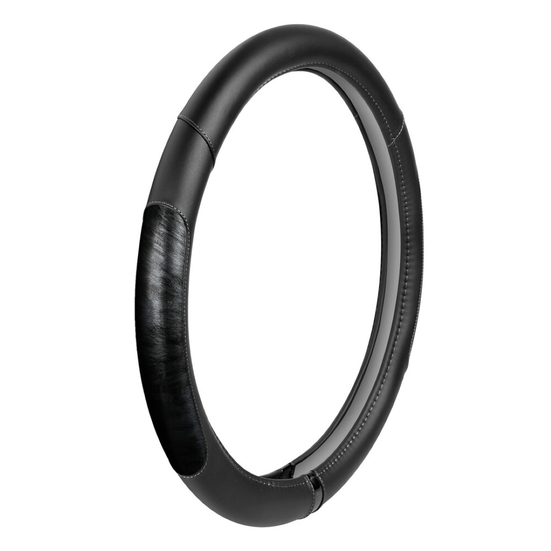 Εικόνα 2 από 2 — ΚΑΛΥΜΜΑ ΤΙΜΟΝΙΟΥ ΦΟΡΤΗΓΟΥ PEARL BLACK ΔΕΡΜΑΤΙΝΗ ΜΑΥΡΟ (L) 46-48cm ΟΙΚΟΛΟΓΙΚΟ ΚΑΙ ΑΟΣΜΟ