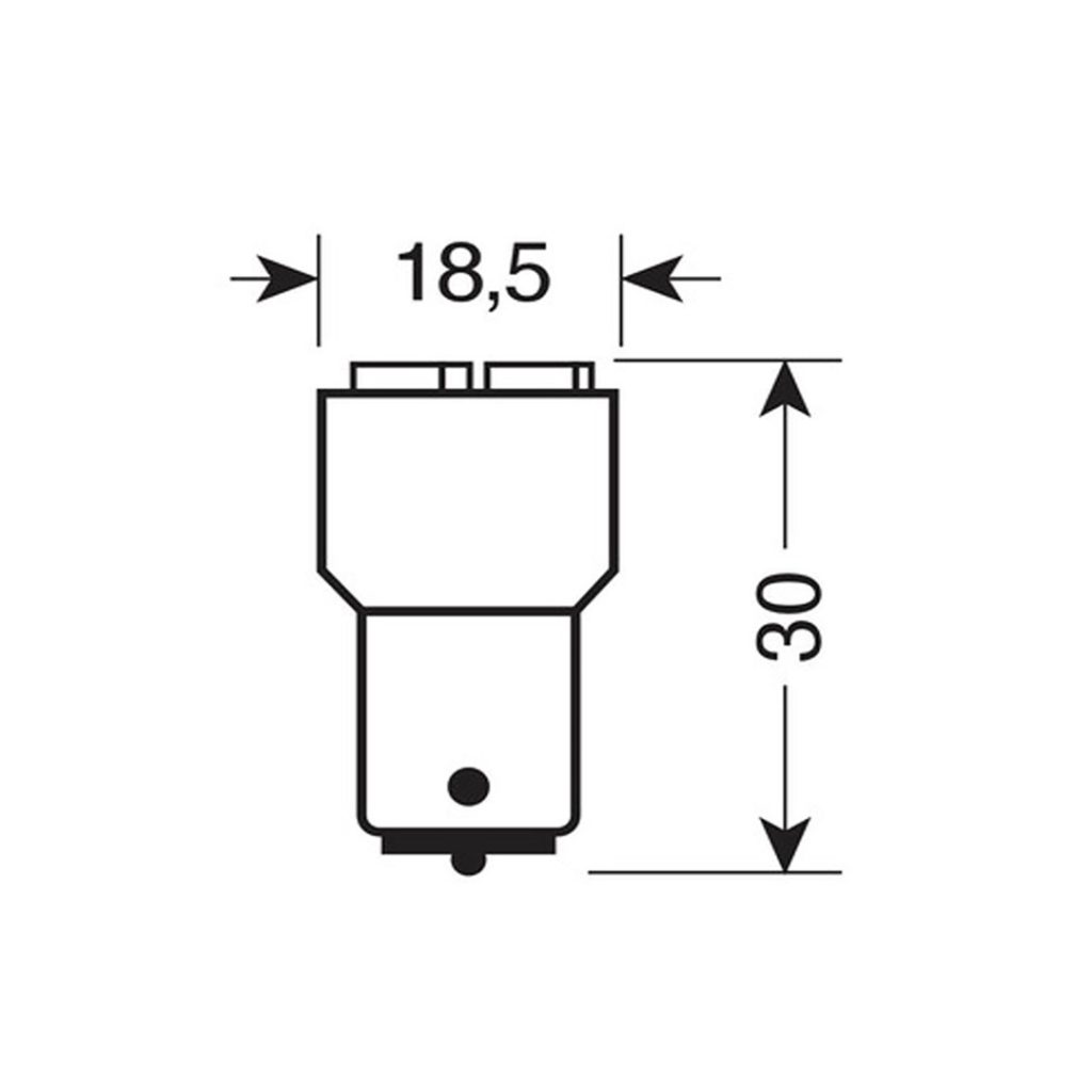Εικόνα 3 από 4 — ΛΑΜΠΑ P21W 24-28V BA15s 40lm HYPER-LED (ΜΟΝΟΠΟΛΙΚΟ)LAMPA – 20 ΤΕΜ.