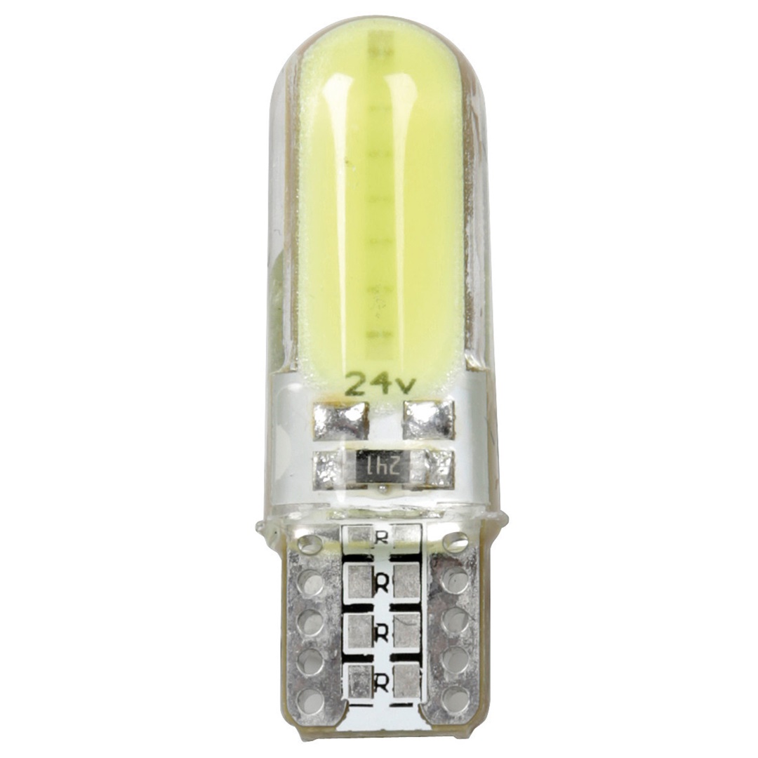 Εικόνα 1 από 2 — T10 W5W 24-30V W2,1×9,5d MEGA-LED COB 2SMDx12chips 150lm ΛΕΥΚΟ 20ΤΕΜ.