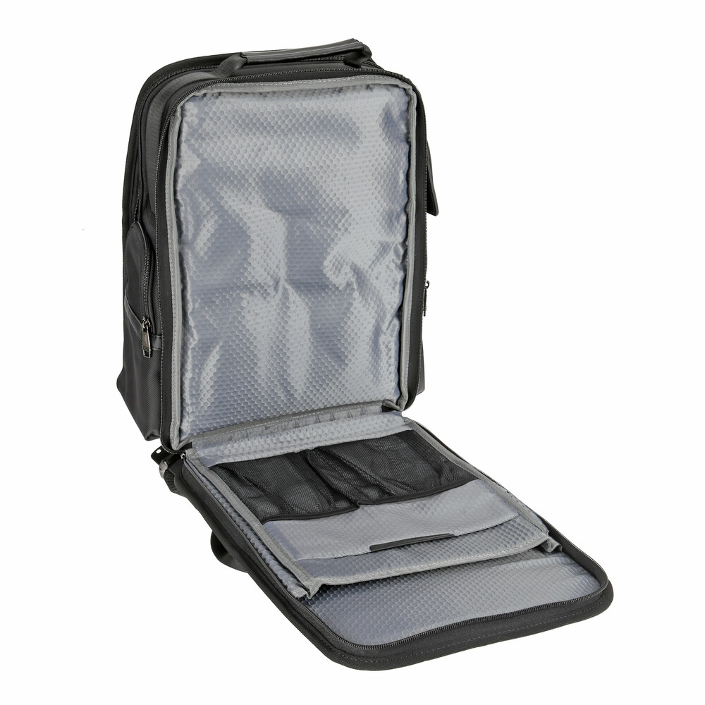 Εικόνα 3 από 7 — ΤΣΑΝΤΑ ΠΛΑΤΗΣ BACK PACK ZAINO BK-01 ΣΕ ΜΑΥΡΟ ΧΡΩΜΑ 32x45x22cm