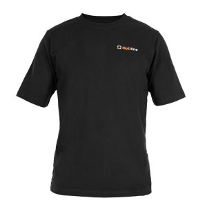 ΜΠΛΟΥΖΑΚΙ T-SHIRT ΜΑΥΡΟ OPTILINE (M) 100% ΒΑΜΒΑΚΕΡΟ 1ΤΕΜ.