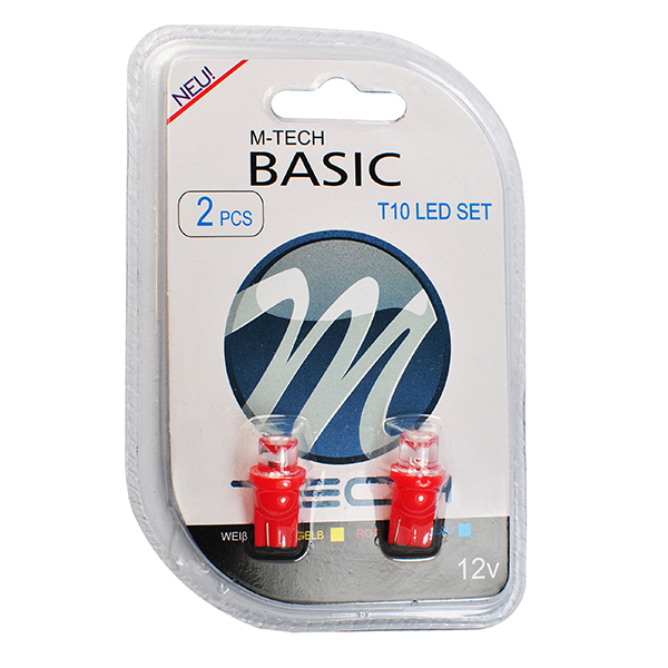 Εικόνα 2 από 2 — T10 W5W 12V W2,1×9,5d LED 1xFlux 8mm ΚΟΚΚΙΝΟ ΔΙΑΘΛΑΣΗΣ (ΚΑΡΦΩΤΟ ΑΚΑΛΥΚΟ) BLISTER 2ΤΕΜ. M-TECH