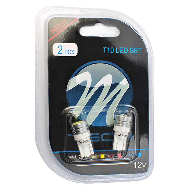 Εικόνα 2 από 2 — T10 W5W 12V W2,1×9,5d LED 1xHP ΛΕΥΚΟ (ΚΑΡΦΩΤΟ ΑΚΑΛΥΚΟ) BLISTER 2ΤΕΜ. M-TECH